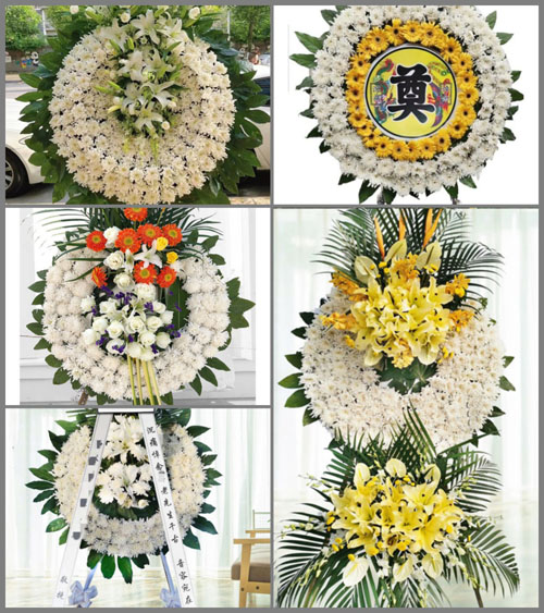 广东梅州市平远县河头镇黄田村花圈速递